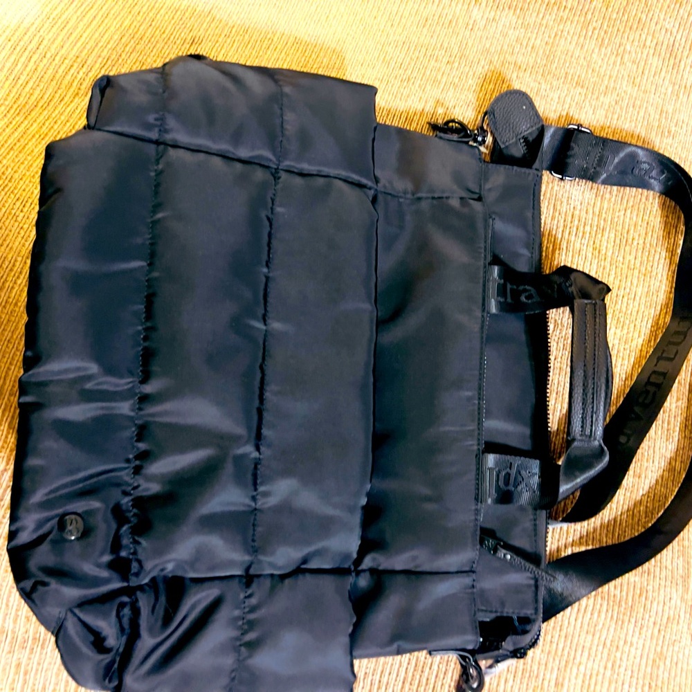 Black Backpack crossbody for women.